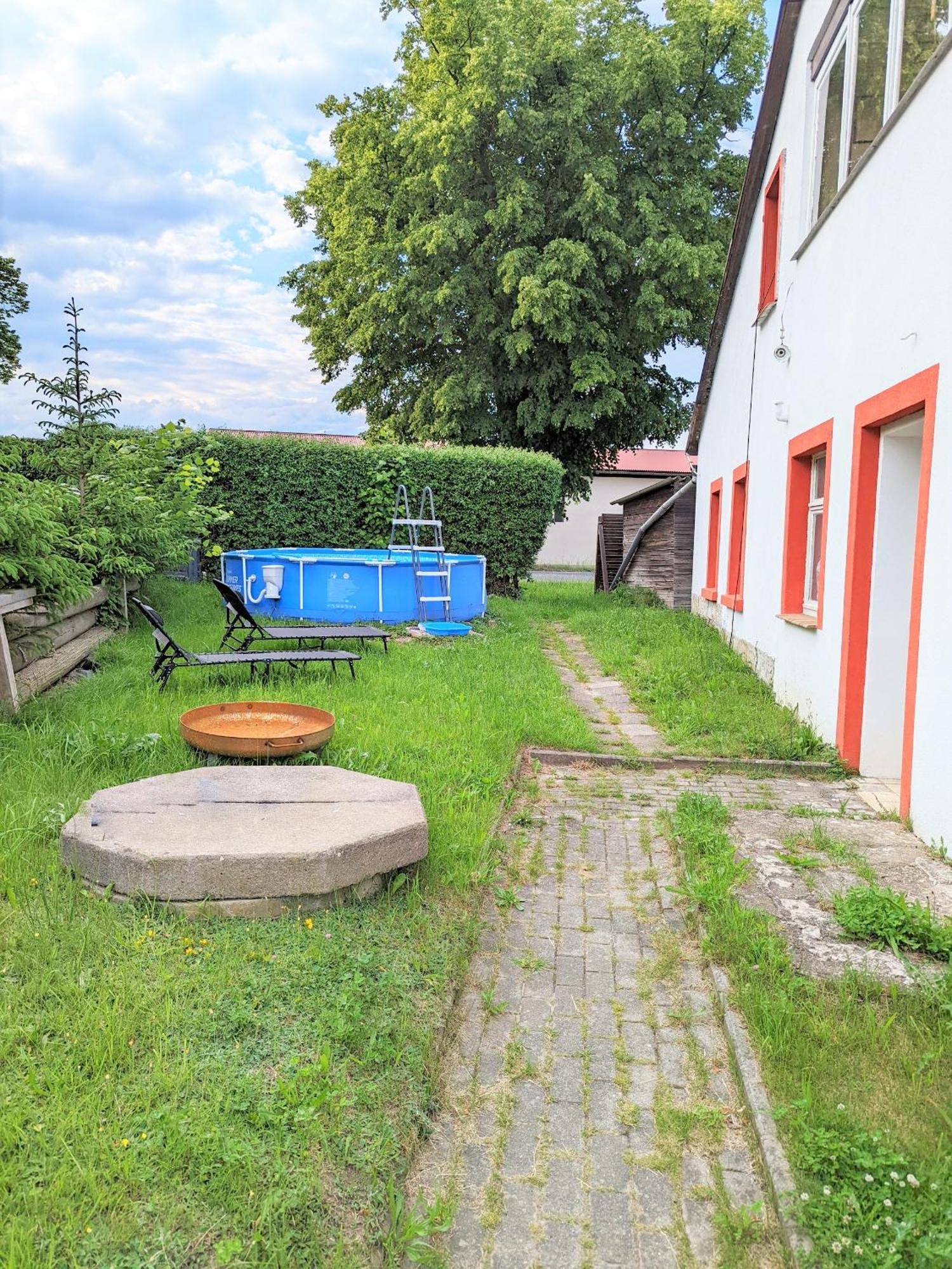 W4 - Urlaubsmagie- Pool, Terrasse, Barbecue Apartment Lichtenhain  Bagian luar foto